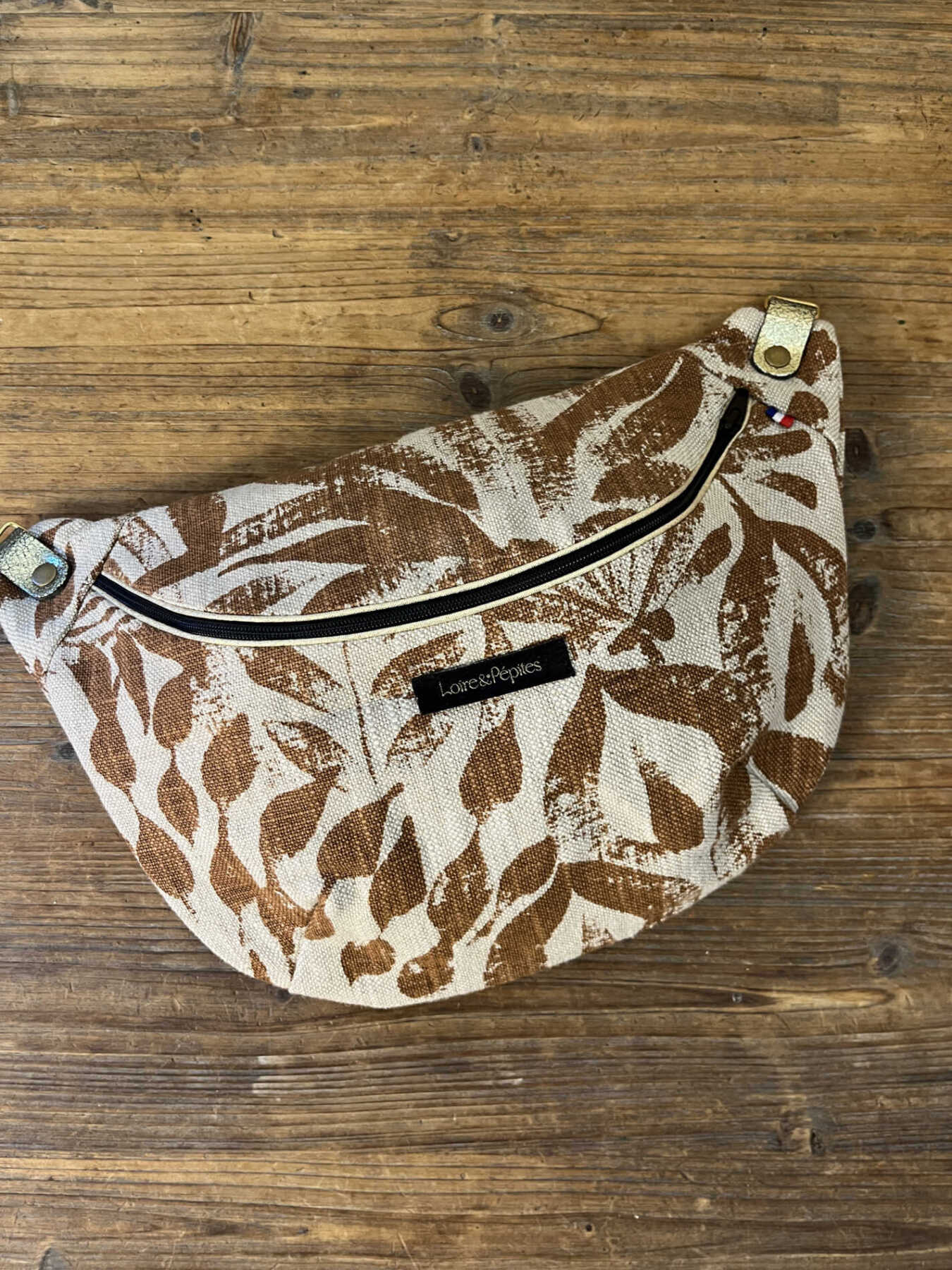 BANANE Lin/Coton – Feuillage Terracota