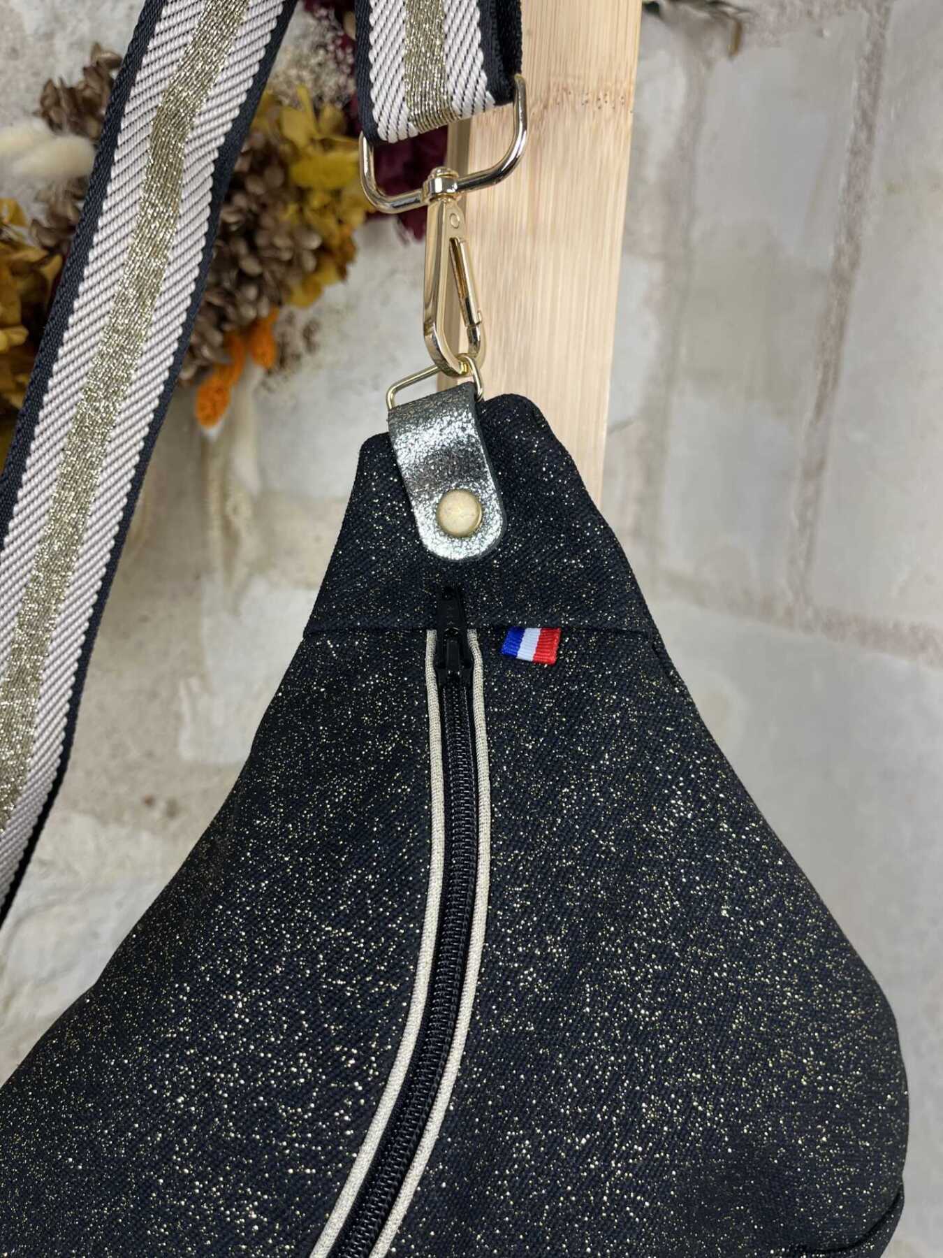 BANANE TOILE pailletée – Noir