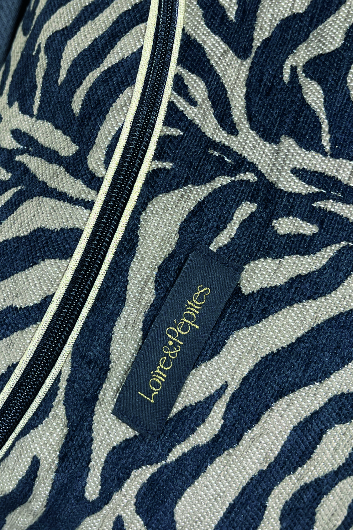 BANANE Zèbre – Jacquard noir/taupe