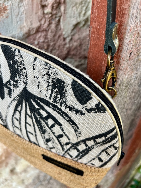 Sac Bandoulière Raphia | noir