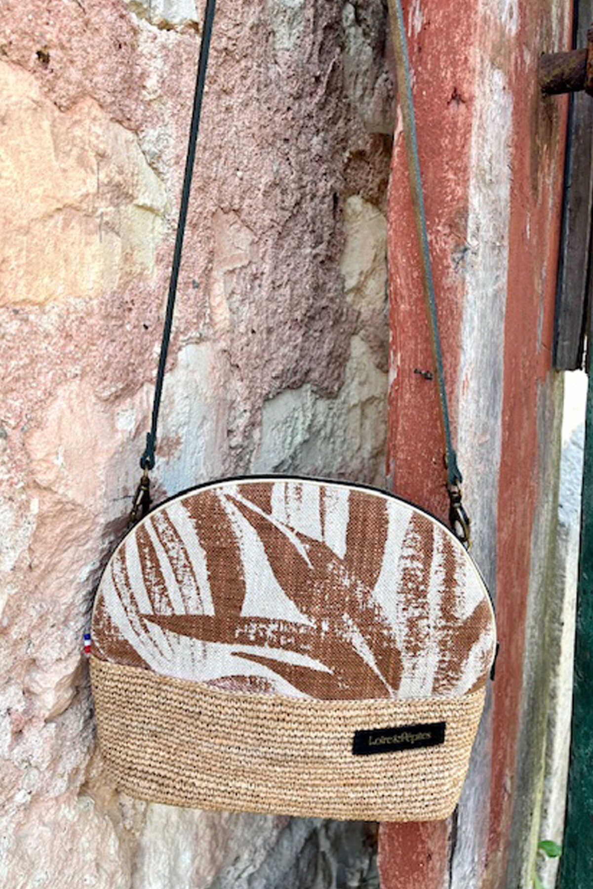 Sac Bandoulière Raphia | Rouille