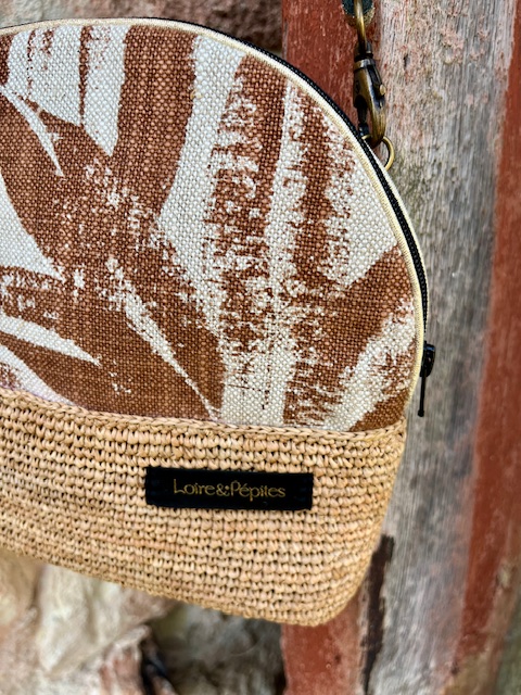 Sac Bandoulière Raphia | Rouille