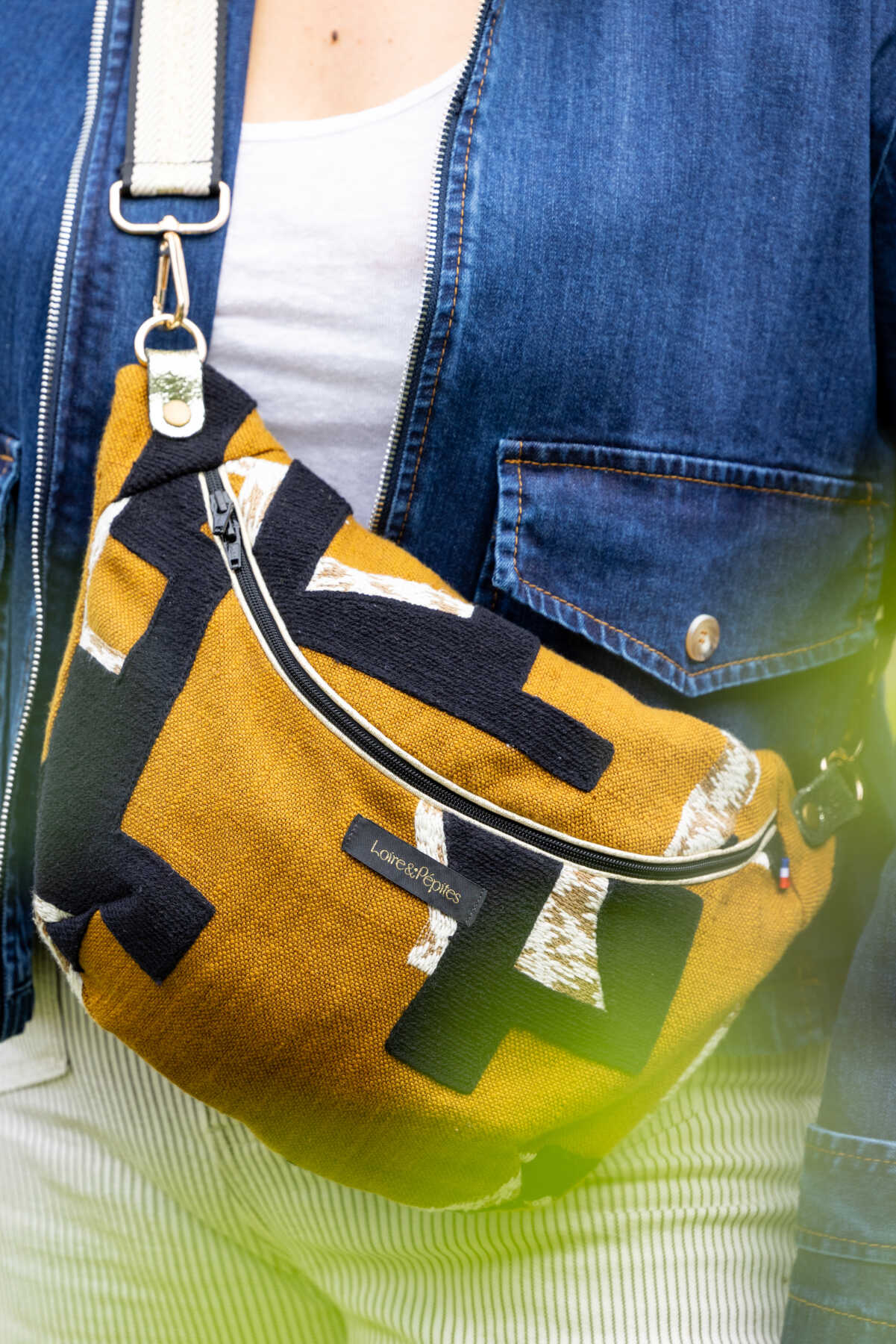 Sac Banane Motif Graphique | Camel