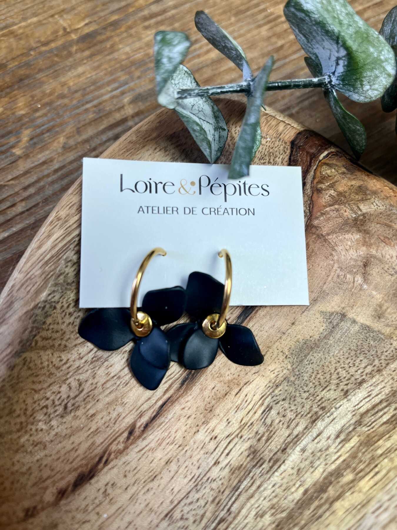 BOUCLES D’OREILLES Camélia
