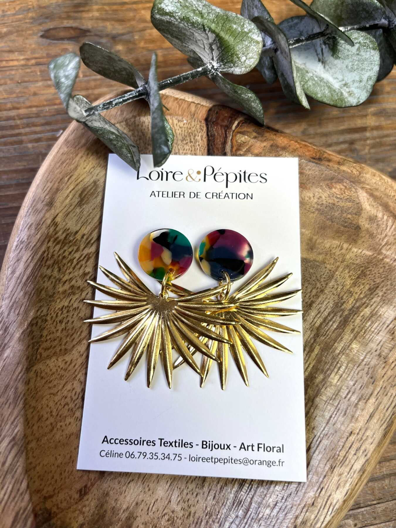 BOUCLES D’OREILLES écaille coloré 2