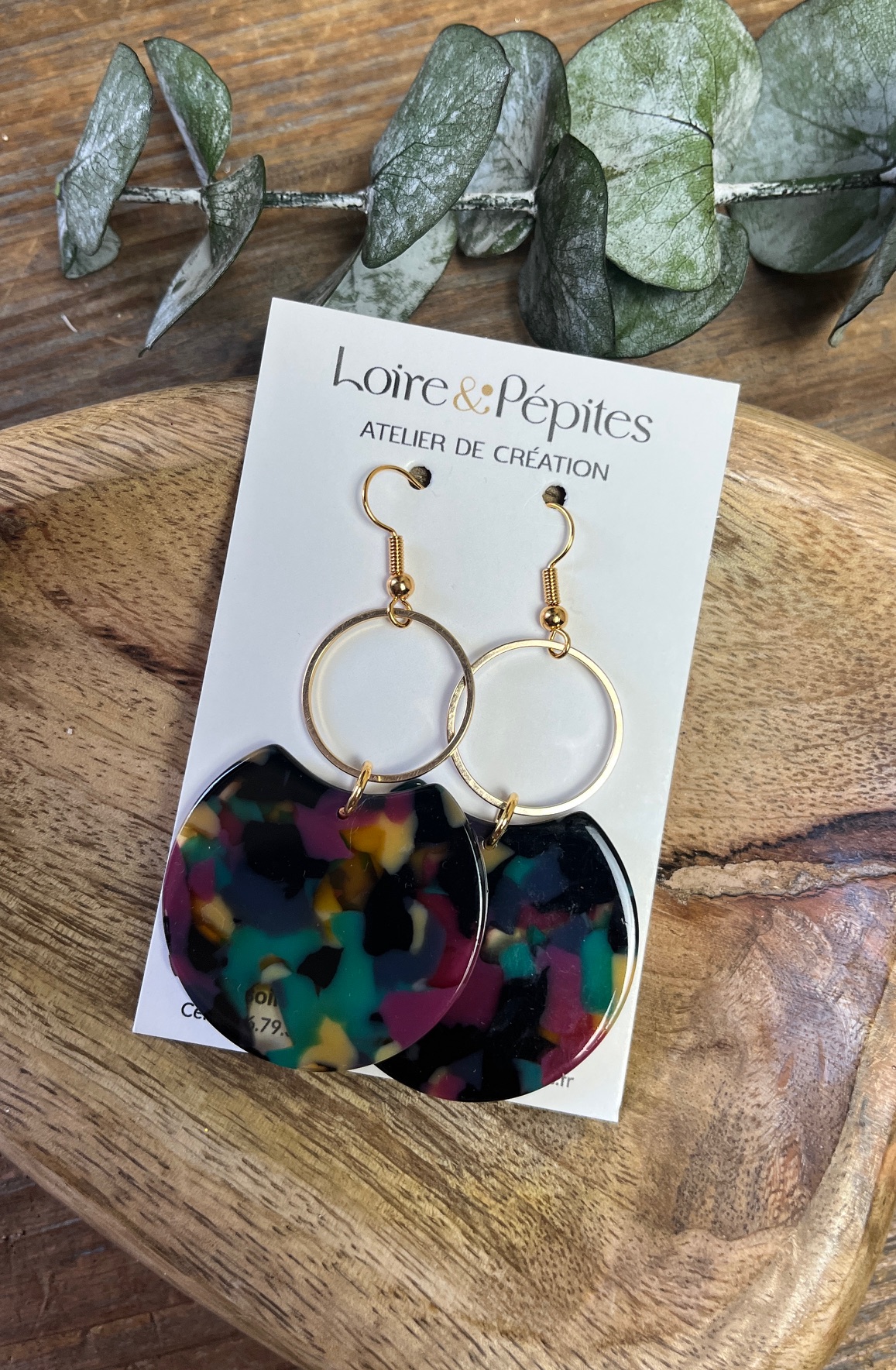 BOUCLES D’OREILLES écaille coloré 4
