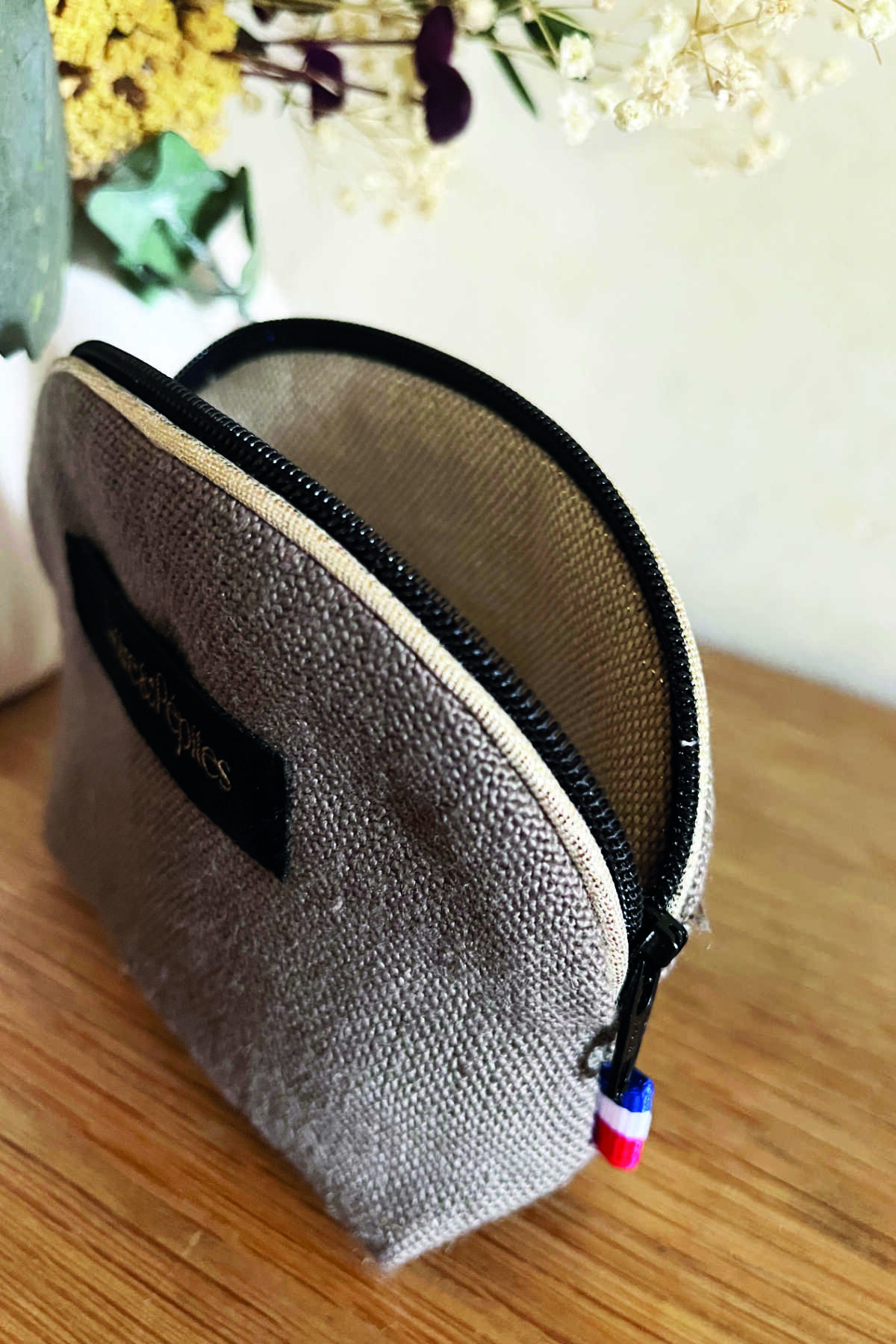 PORTE MONNAIE – Lin – Taupe