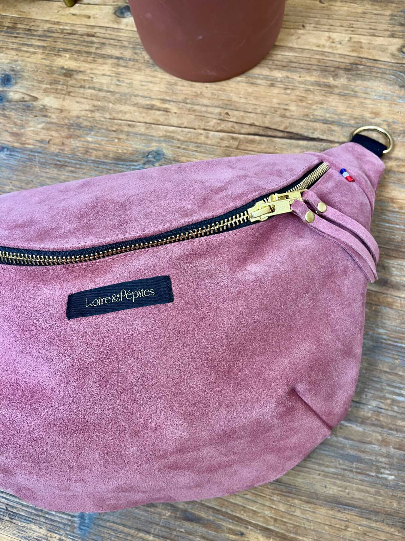 BANANE – Cuir – Vieux rose