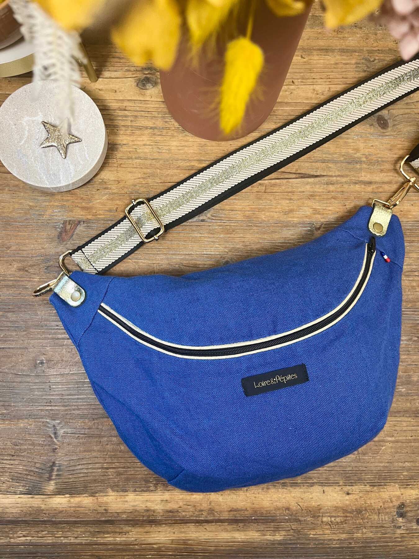 BANANE – LIN – Bleu indigo