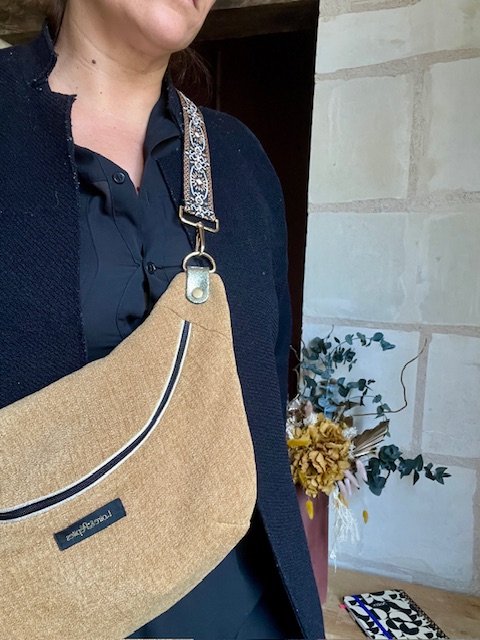 Sac Banane Tissu Artisanal fait main | Loire & Pépites