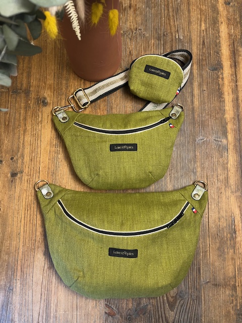 Sac banane en lin élégant I Fait main