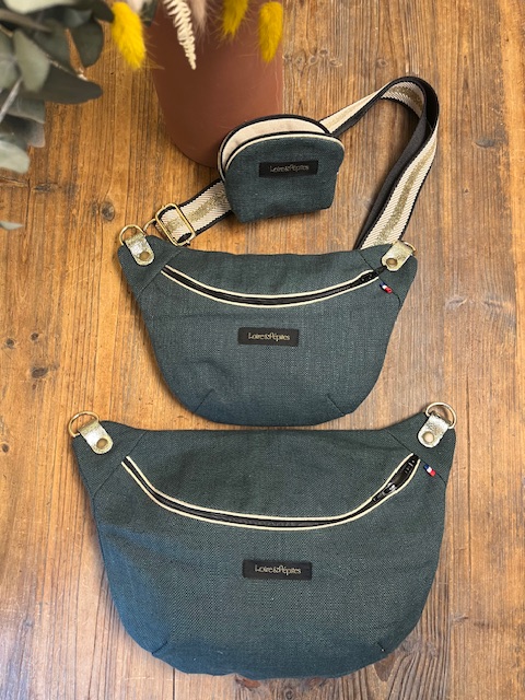 Sac banane en lin élégant I Fait main – Image 4