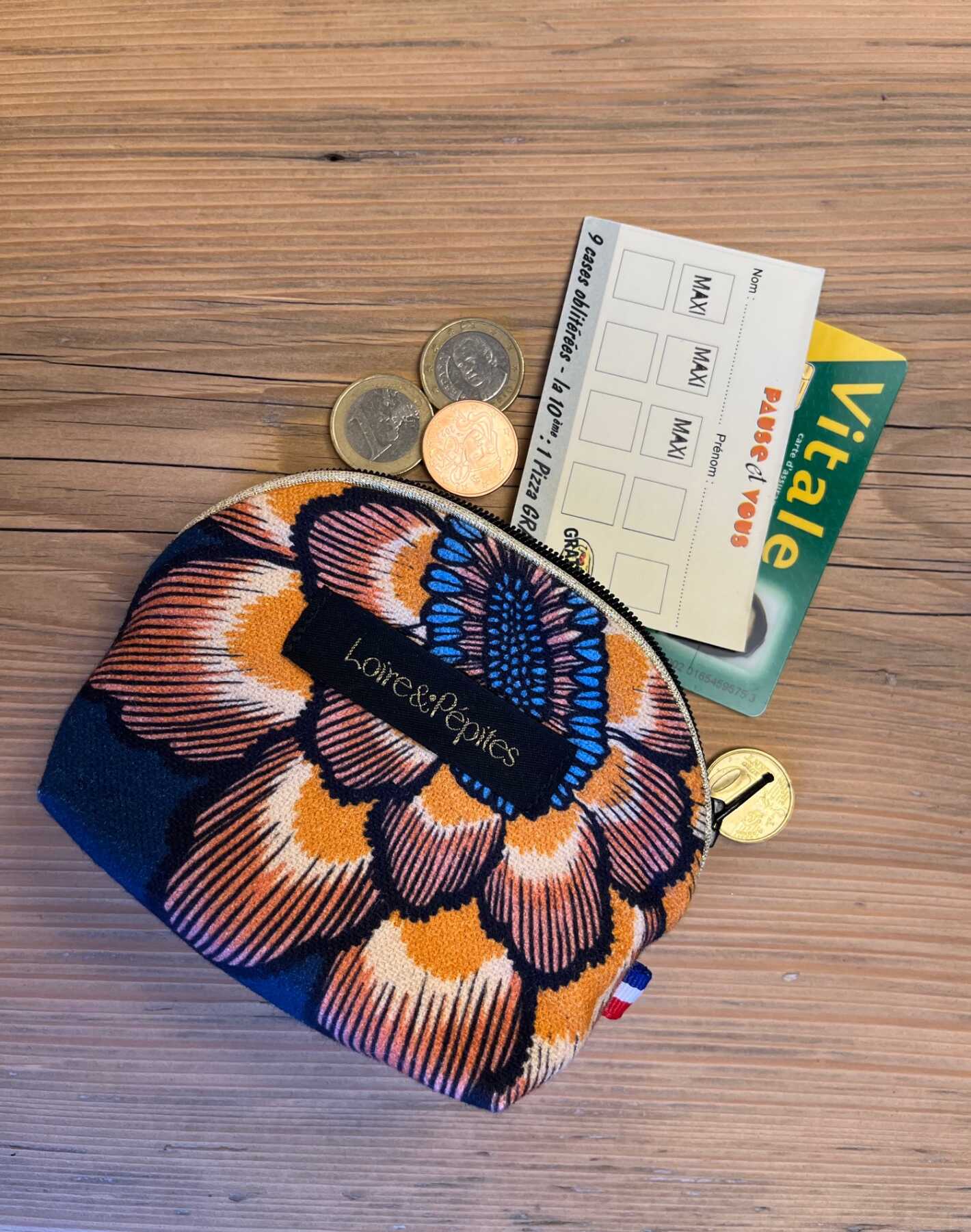 Porte-monnaie fait main | Mini trousse artisanale