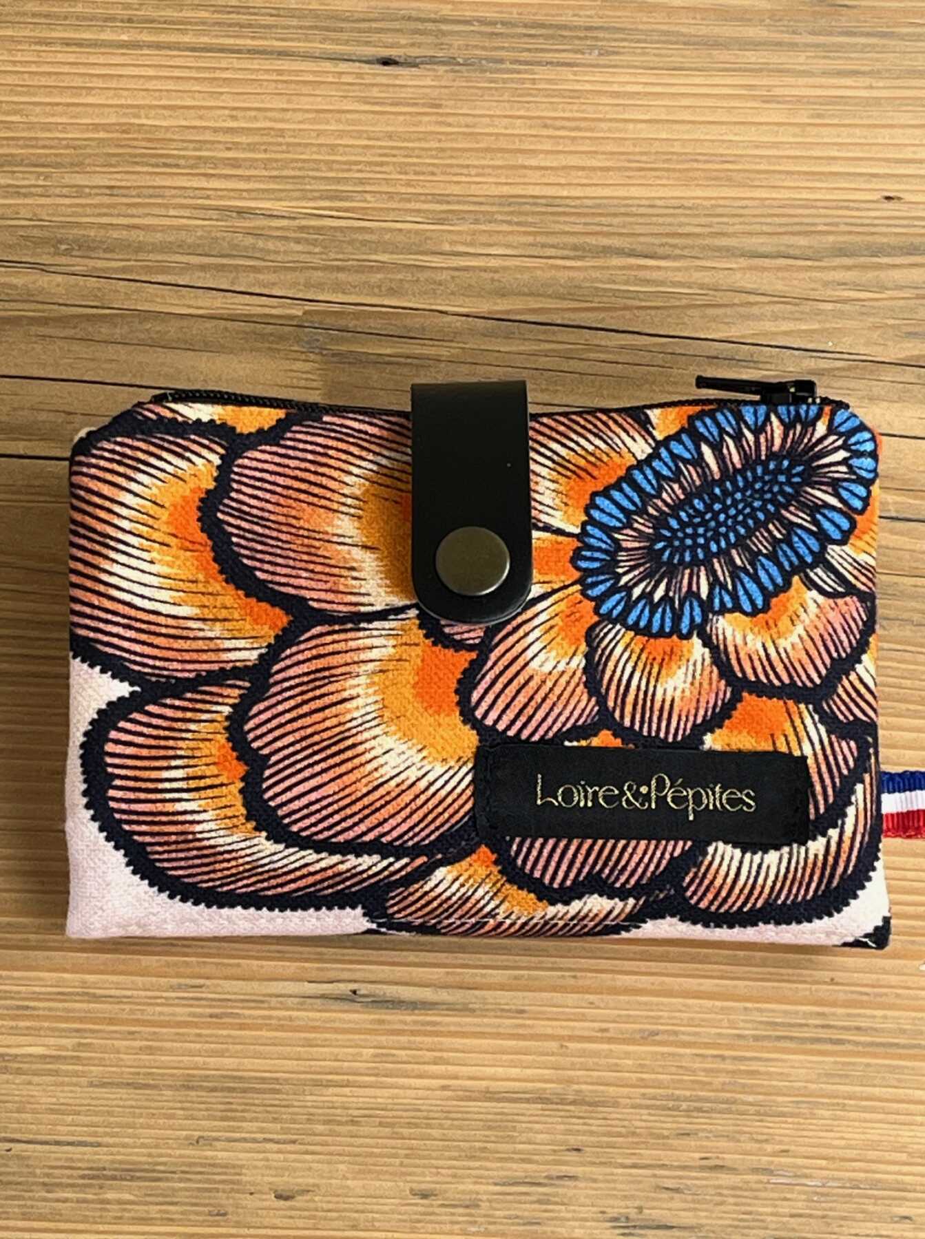 Porte-monnaie portefeuille compact fait main | Accessoire artisanal