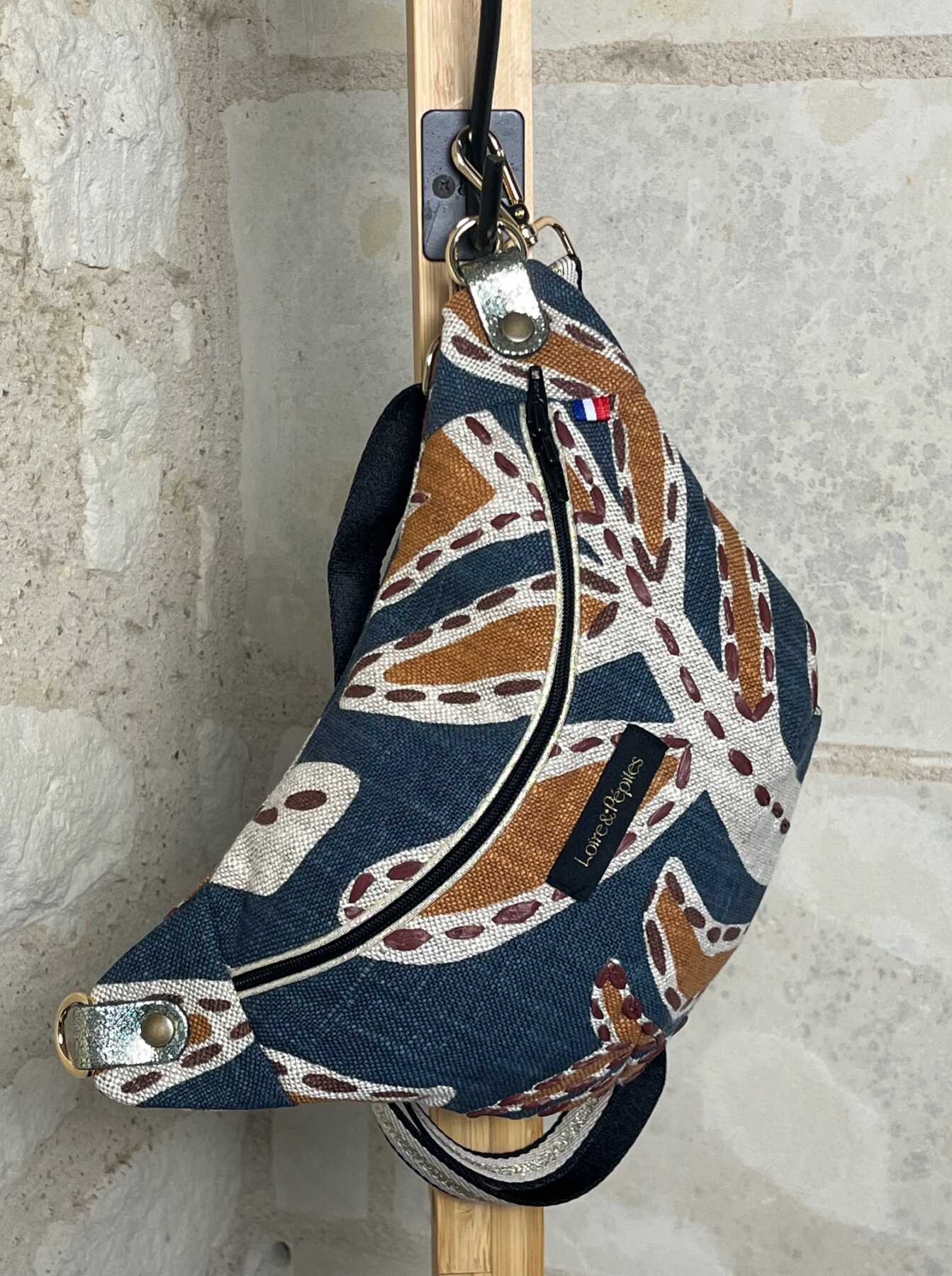 SAC BANANE chic fait main | lin brodé – Image 3