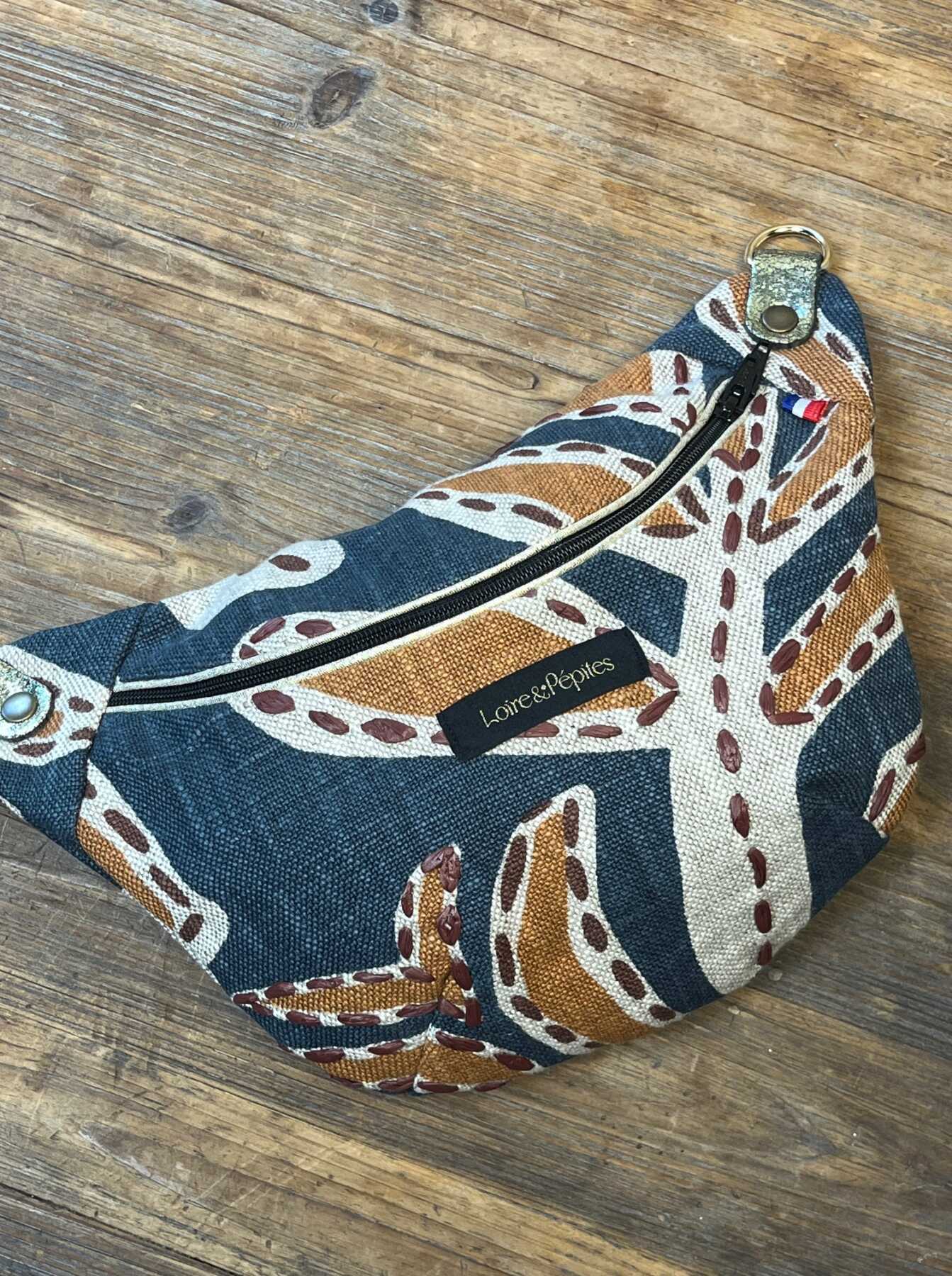 SAC BANANE chic fait main | lin brodé – Image 4