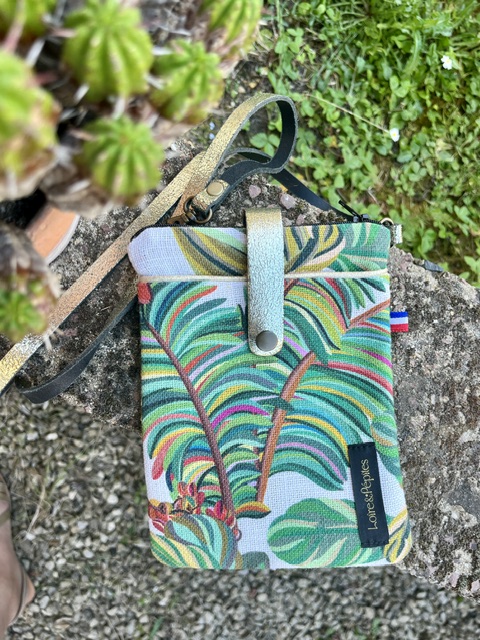 Pochette Téléphone Bandoulière Fleurie