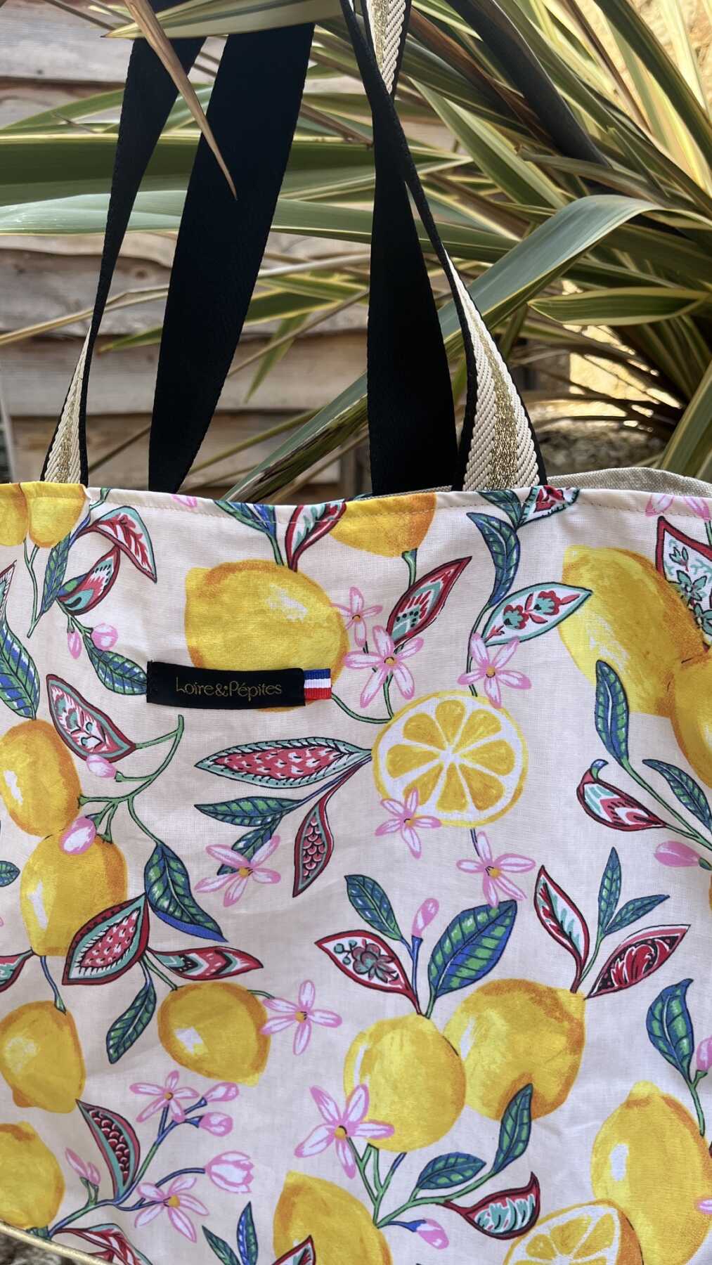 Cabas Plage Citron
