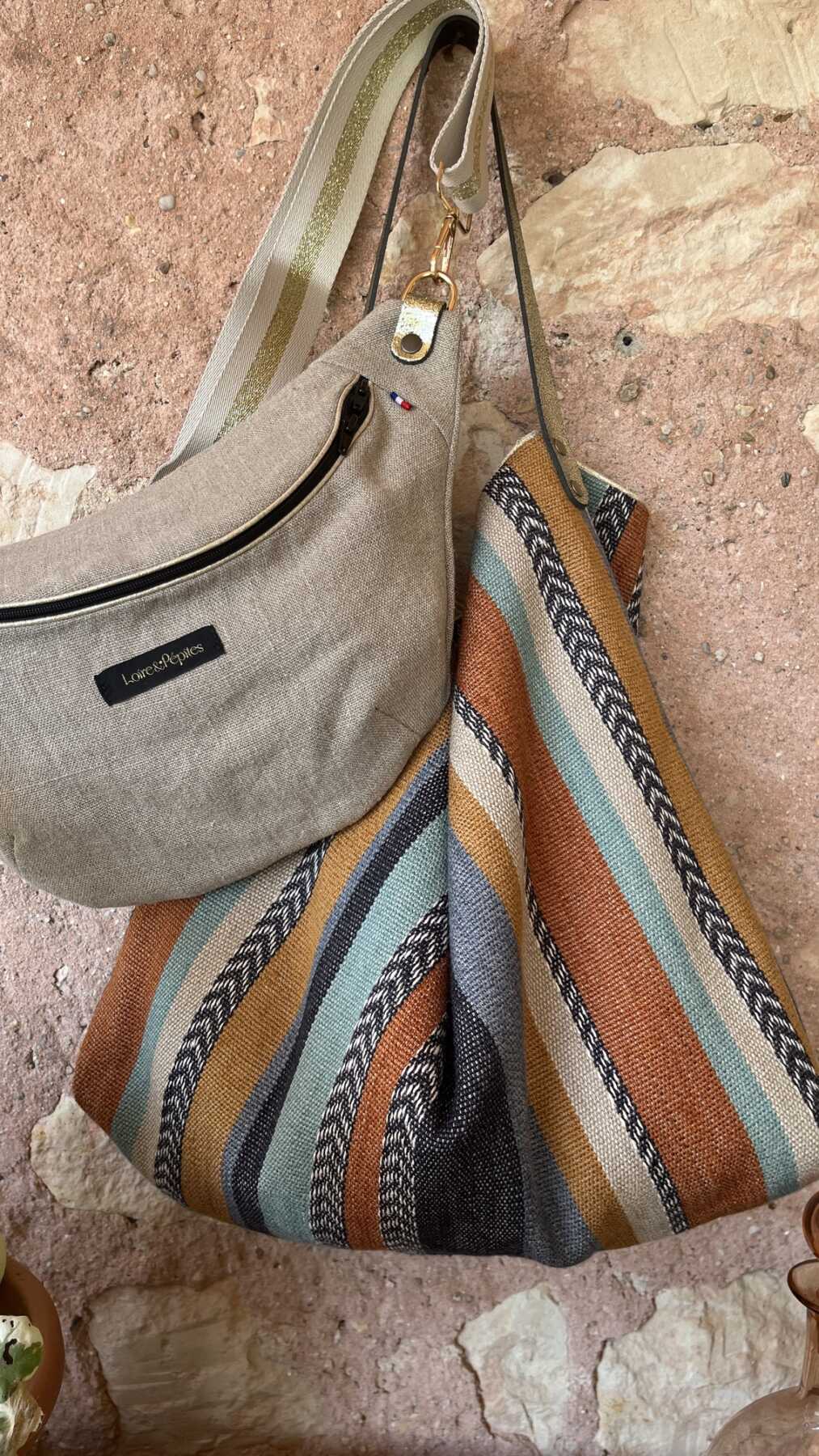 Sac Cabas | Rayé multico – Image 2
